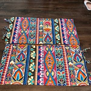 Mud Cloth King size shams NWOT